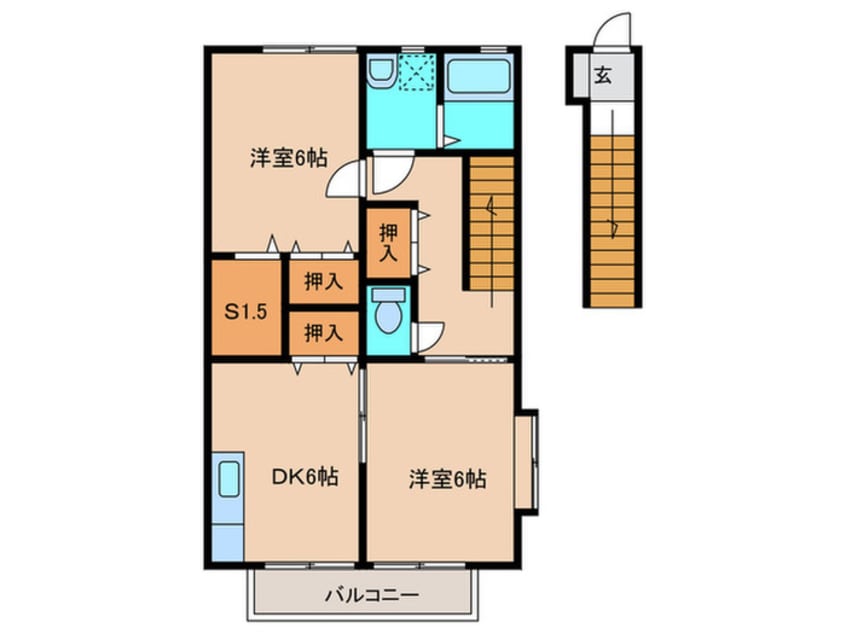 間取図 リバーサイド伊都