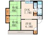 上の原ハイツ 3DKの間取り