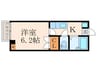 リファレンス北九大前 1Kの間取り