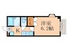 リファレンス北九大前 1Kの間取り
