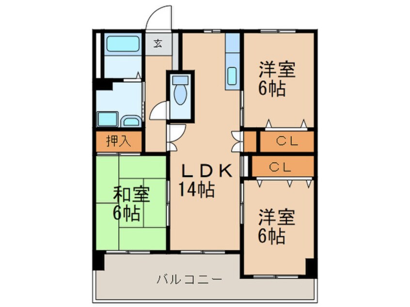 間取図 フォーレストセリーヌ21