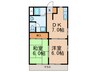 Ｓプラザ 2DKの間取り