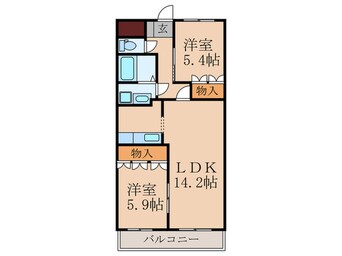 間取図 St.GermainⅠ