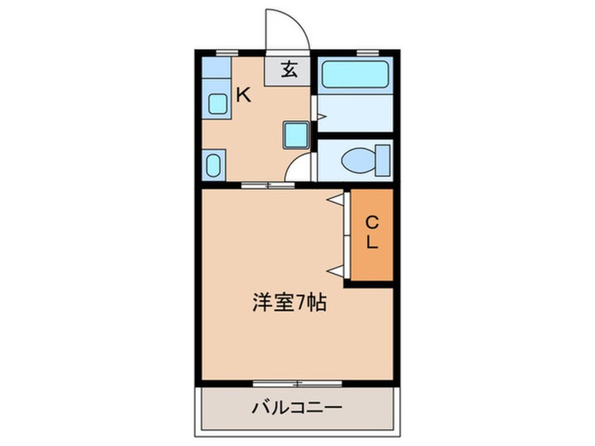 間取図 シャンポール姪浜Ⅱ