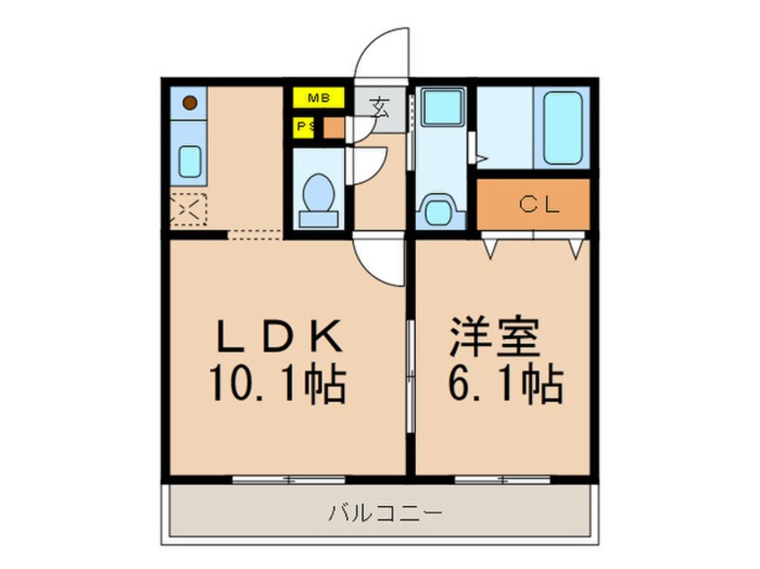 間取図 サンシャイン・ビュ－