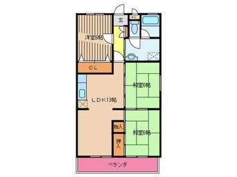 間取図 メゾン和白丘