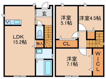 間取図 サンラプロ西鳴水Ｃ棟