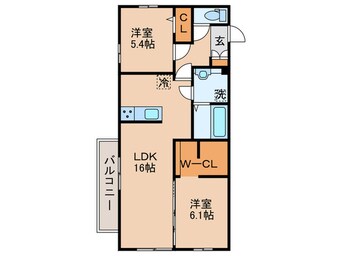 間取図 仮)D-ROOM藤田　A棟