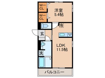 間取図 仮)D-ROOM藤田　A棟