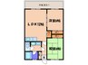 グランエピ城南 2LDKの間取り