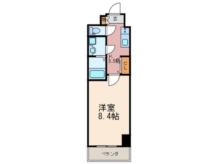 間取図 プレステ－ジレジデンス黒崎