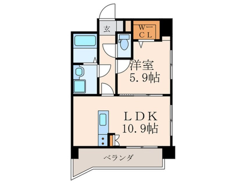 間取図 プレステ－ジレジデンス黒崎