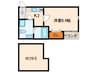 パサ－ジュ姪浜 1Kの間取り