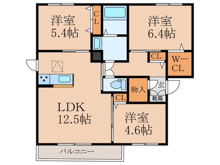 間取図 アヴェニール泉　Ｄ棟