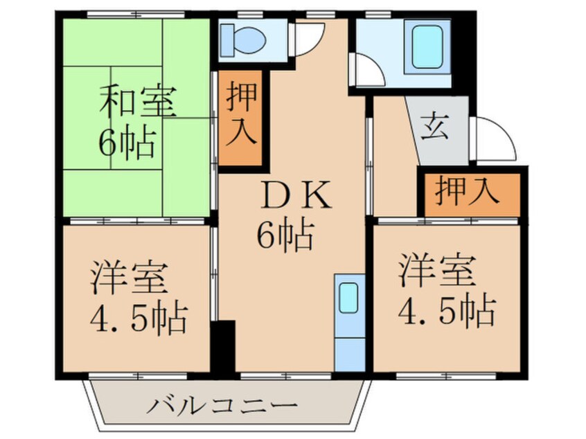 間取図 米町ハイツ