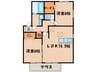 アルルＡ棟 2LDKの間取り