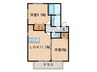 アルルＢ棟 2LDKの間取り