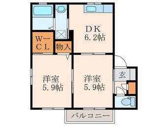 間取図 シャーメゾン吉田A