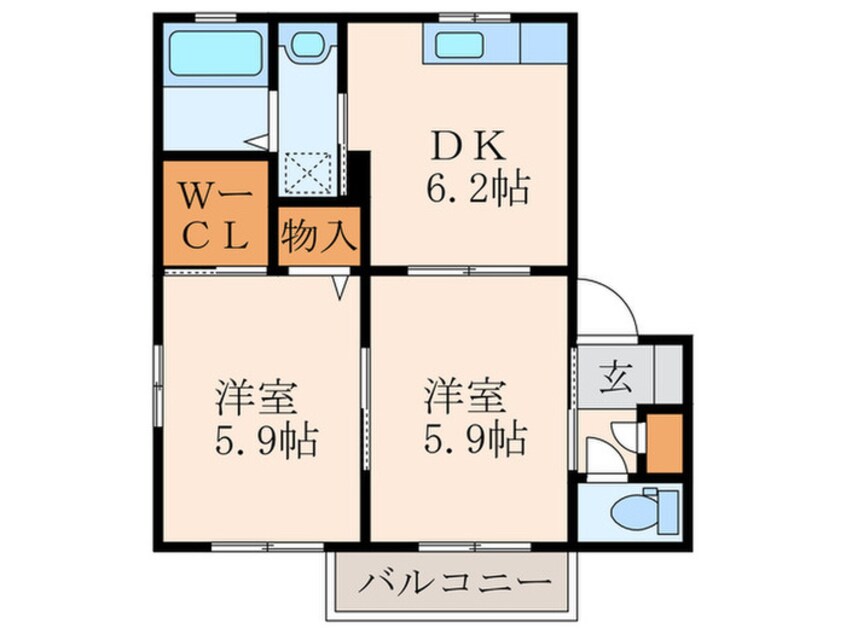 間取図 シャーメゾン吉田A