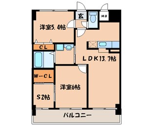 間取図 スカイシャトレ空港南