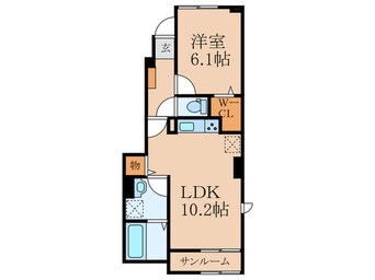 間取図 アーバンコート南行橋Ａ棟