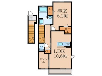 間取図 アーバンコート南行橋Ａ棟