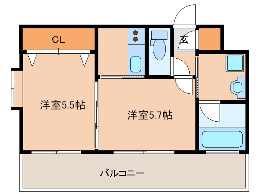 間取図 エンクレスト大手門Ⅲ(210)