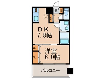 間取図 レジディア博多Ⅱ