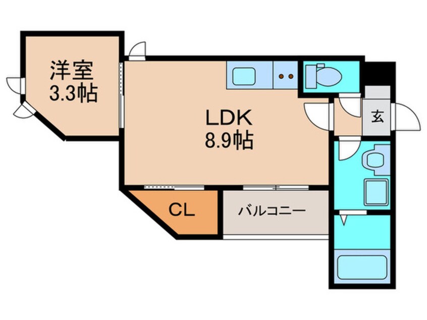 間取図 仮)REGALESTピースハート折尾