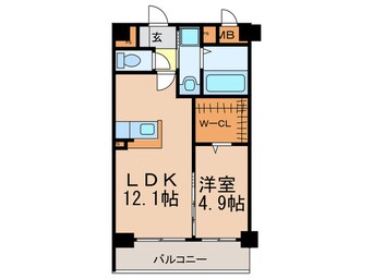 間取図 シャルマン土井Ⅱ