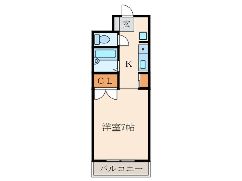 間取図 エヴァーグレイス小倉Ⅰ番館