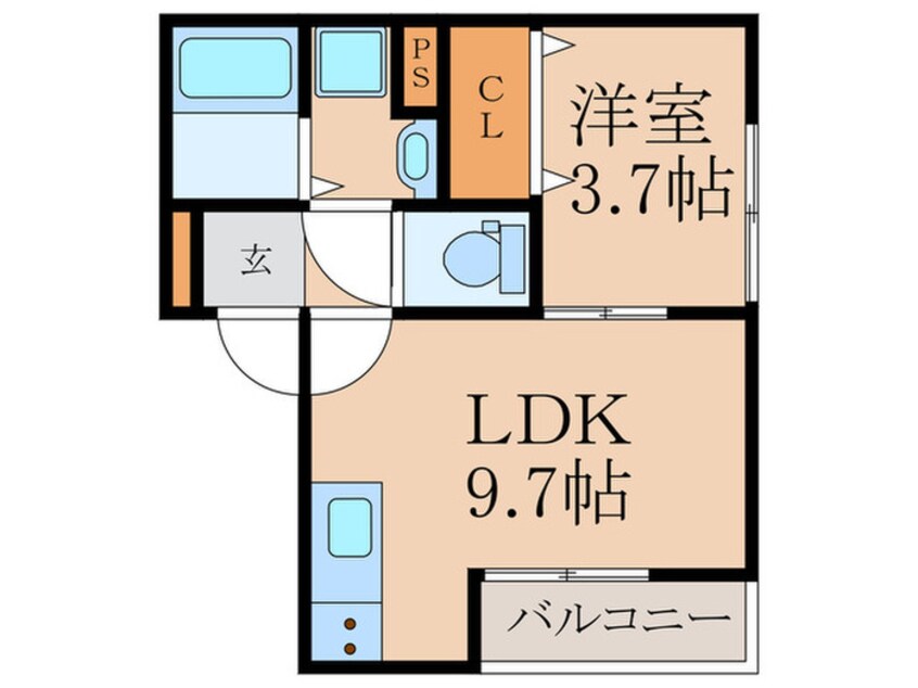 間取図 Selene熊西