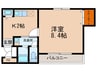ビイラ・ファインⅡ 1Kの間取り