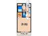 アルテール幸神Ⅱ 1Kの間取り