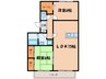 シャルム高松Ⅱ 2LDKの間取り