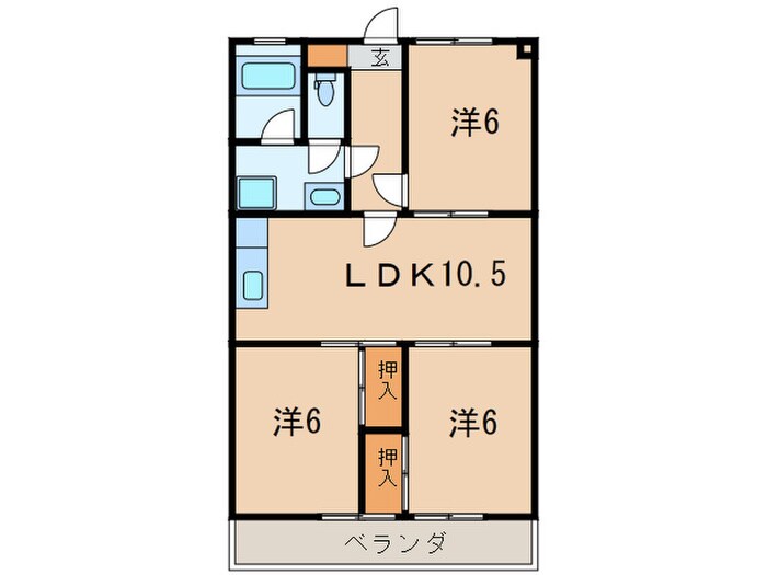 間取り図 ハイツシーサイドⅠ