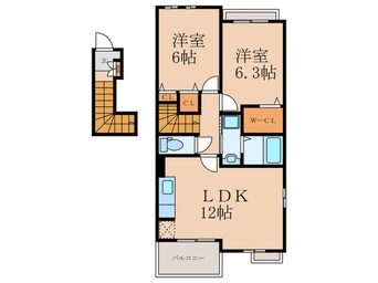 間取図 グレイスフル高蔵Ⅲ