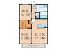 カルデアコートB棟 2LDKの間取り