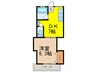 コーポサンシャイン 1DKの間取り