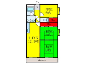 間取図 エクセレント中嶋