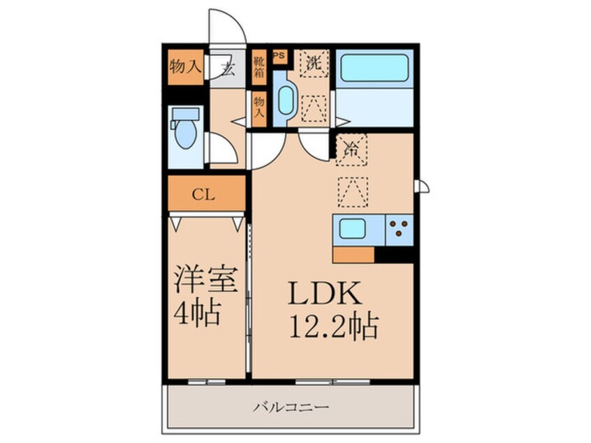 間取図 仮)D-ROOM藤田　B棟