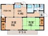 湯町戸建Ⅵ 3DKの間取り