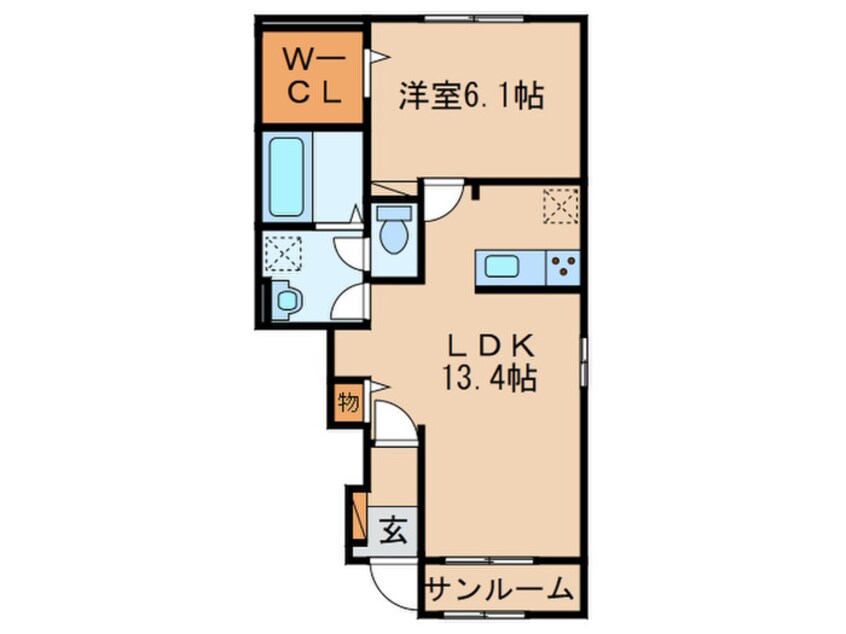 間取図 ヴィラ　ド　ナチュール　Ⅱ