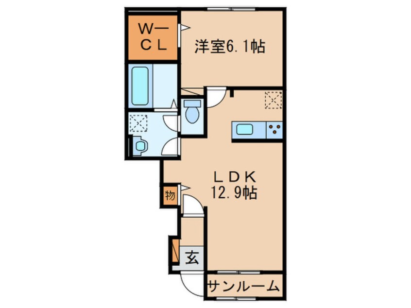 間取図 ニューメゾン感田Ａ