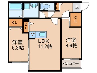 間取図 ＳｕｎＭａｒｋ美野島