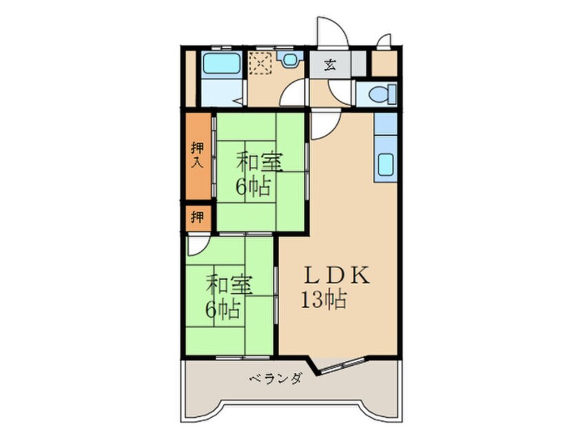 間取図 サングレイス長行