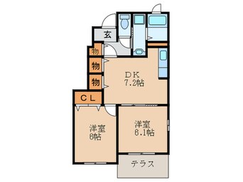 間取図 グレイシャス高尾Ⅱ