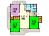 サンヒルズ城南 3LDKの間取り