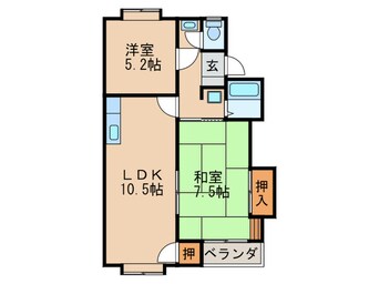 間取図 白水池プラザ