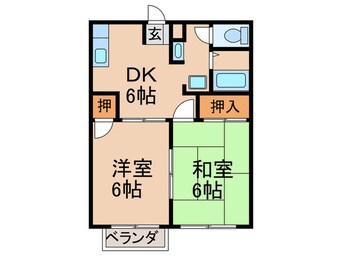 間取図 コーポしらさぎⅡ